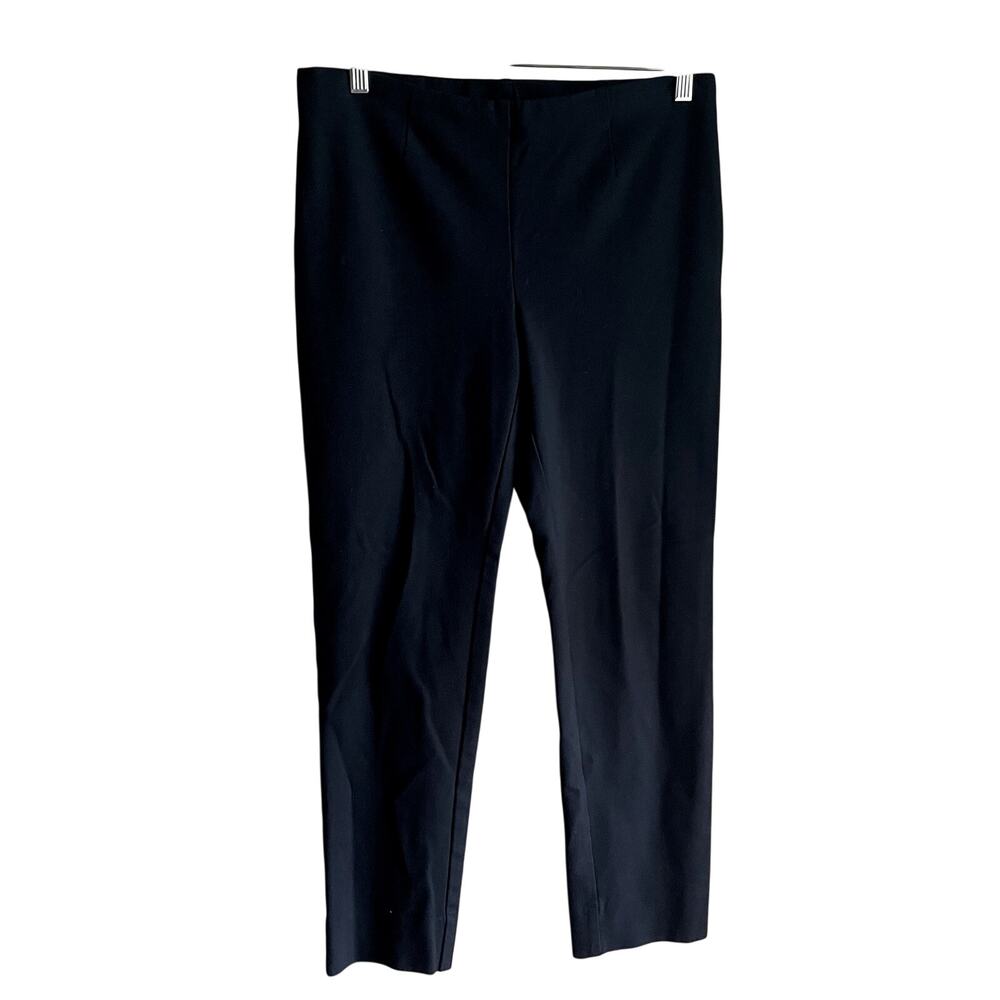 J.Jill ponte slim leg black trousers women's size S petite business casual pants